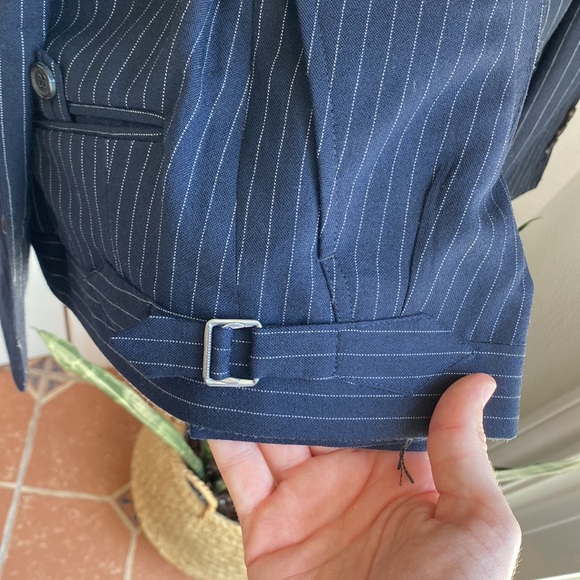 Billy Reid Made To Measure Navy Pinstripe Suit - Picture 4 of 5